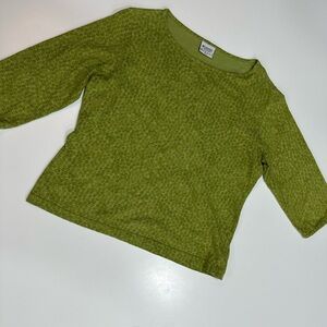 Columbia 3/4 sleeve subtle green top